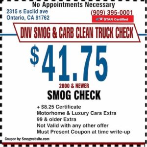 -Smog Check Coupon Ontario